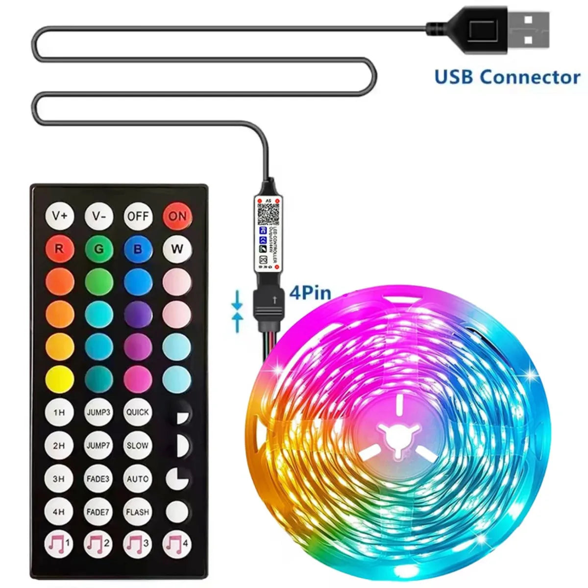 RGB Led Strip Lights 1M-40M for bedroom decor