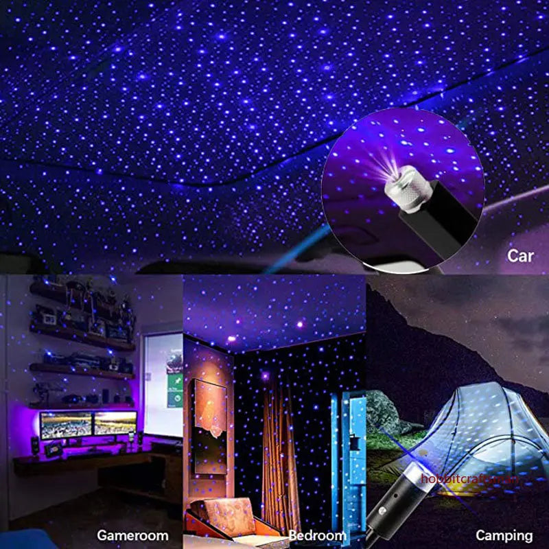 Mini LED Car Roof Star Night Light projector