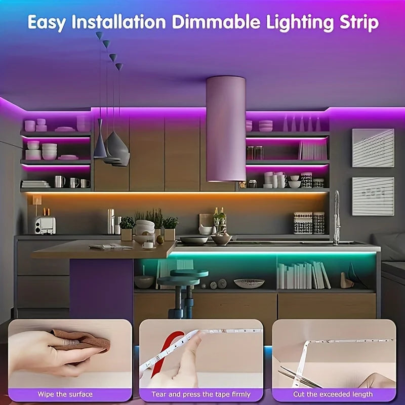 RGB Led Strip Lights 1M-40M for bedroom decor